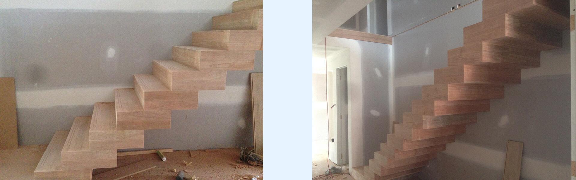 schody drewniane wewnętrzne proste boksowe